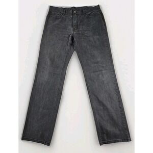 Levis 541 Jeans Men's Size 38x32 Athletic Taper Black Gray Pants Stretch Nice!